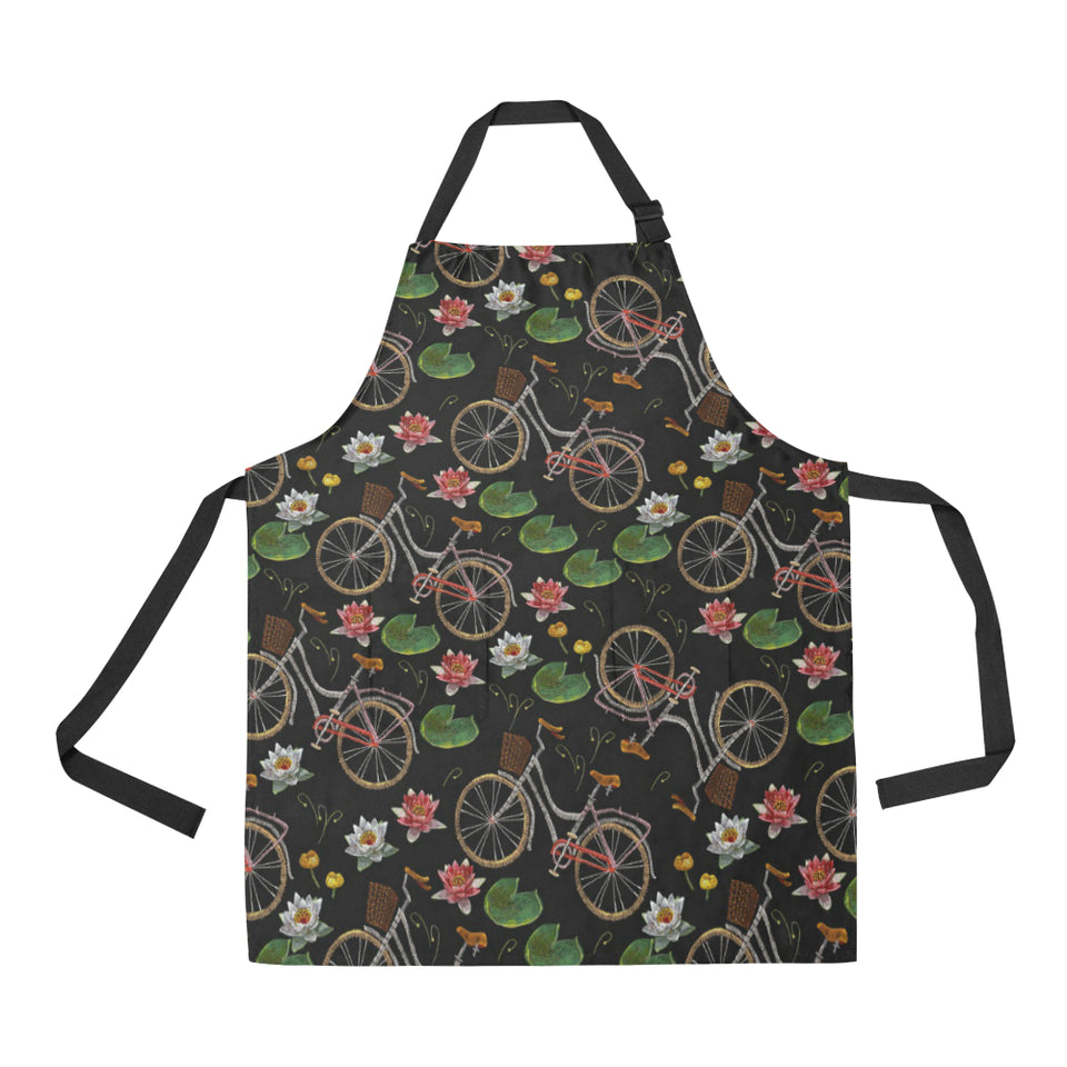 Bicycle Pattern Print Design 03 Adjustable Apron