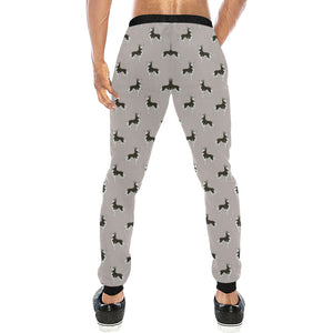 Siberian Husky Pattern Background Unisex Casual Sweatpants