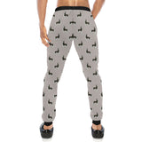 Siberian Husky Pattern Background Unisex Casual Sweatpants