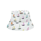 Cute Sailboat Pattern Unisex Bucket Hat