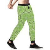 Sliced Lime Pattern Unisex Casual Sweatpants