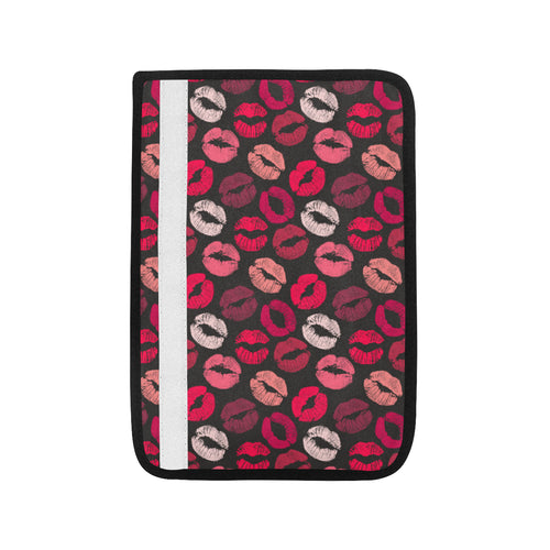 Lips Pattern Print Design 02 Car Seat Belt Cover