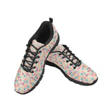 Colorful Coffee Bean Pattern Men's Sneakers Black