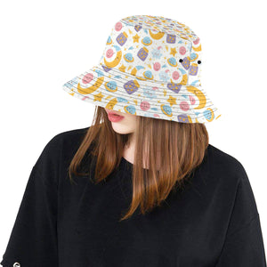 Moon Sleep Pattern Unisex Bucket Hat