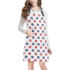 Hamburger Pattern Print Design 04 Adjustable Apron