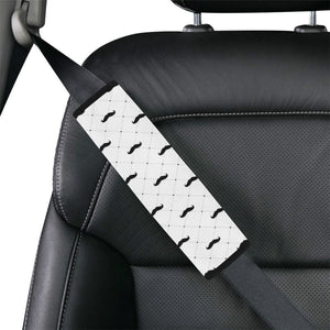 Mustache Beard Pattern Print Design 04 Car Seat Belt Cover