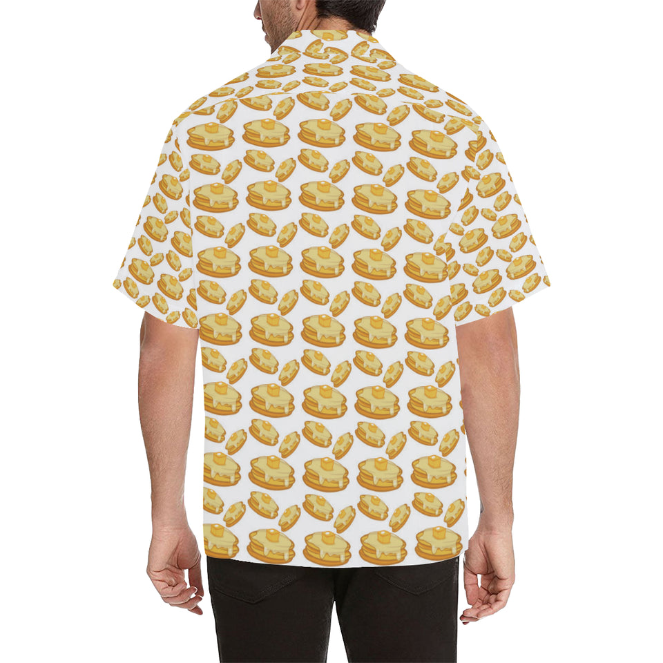 Pancake Pattern Print Design 05 Men's All Over Print Hawaiian Shirt (Model T58)