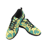 Cute Broccoli Pattern Men's Sneakers Black