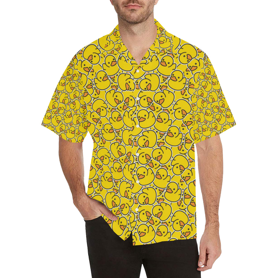 Duck Toy Pattern Print Design 04 Men's All Over Print Hawaiian Shirt (Model T58)