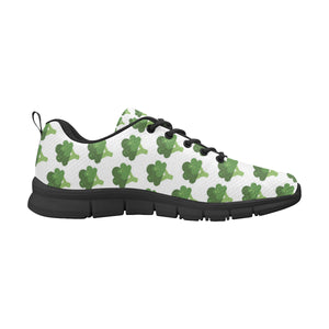 Broccoli Pattern Men's Sneakers Black