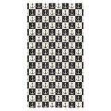 Anchor Black and White Patter Bath Towel