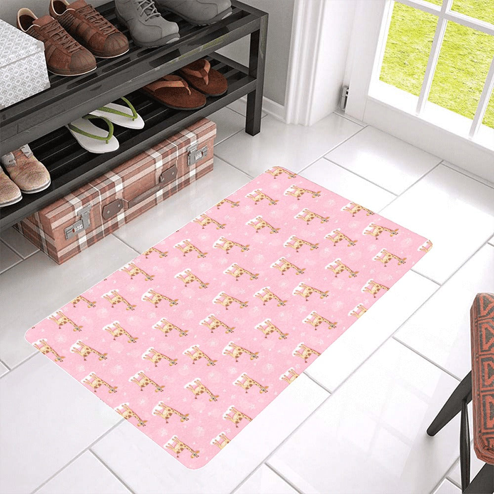 Giraffe Pattern Print Design 01 Doormat