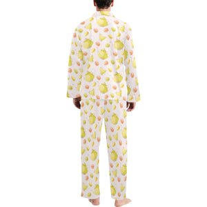 Tea pots Pattern Print Design 03 Men's Long Pajama Set