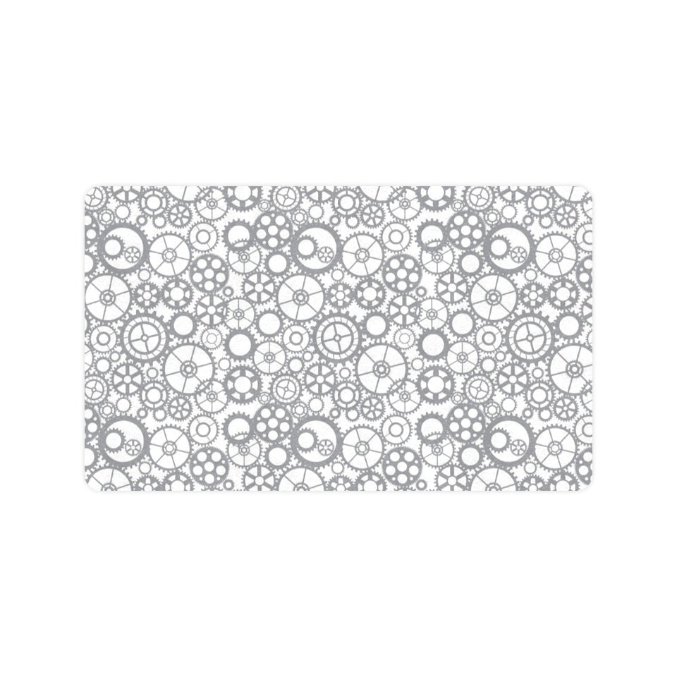 Gear Pattern Print Design 05 Doormat