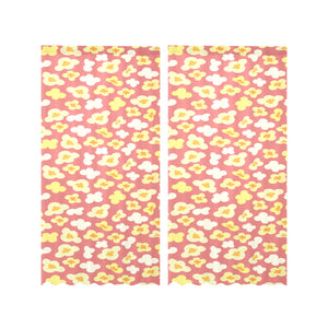 Popcorn Pattern Print Design 01 Gauze Curtain