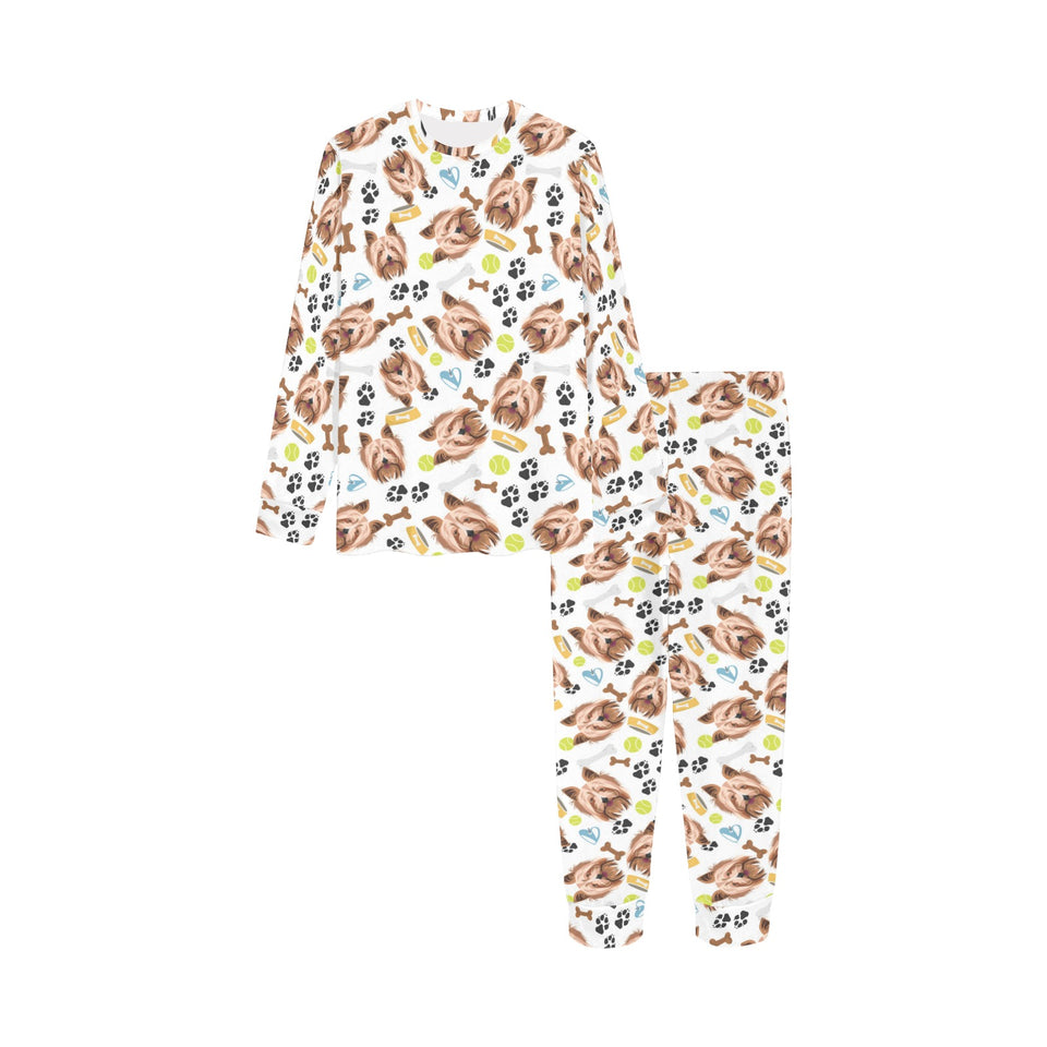 Yorkshire Terrier Pattern Print Design 05 Kids' Boys' Girls' All Over Print Pajama Set