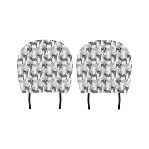 Zebra Pattern Car Headrest Cover