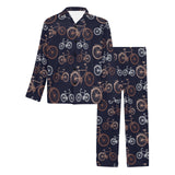 Bicycle Pattern Print Design 01 Men's Long Pajama Set