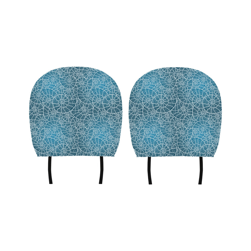 Shell Pattern Theme Car Headrest Cover