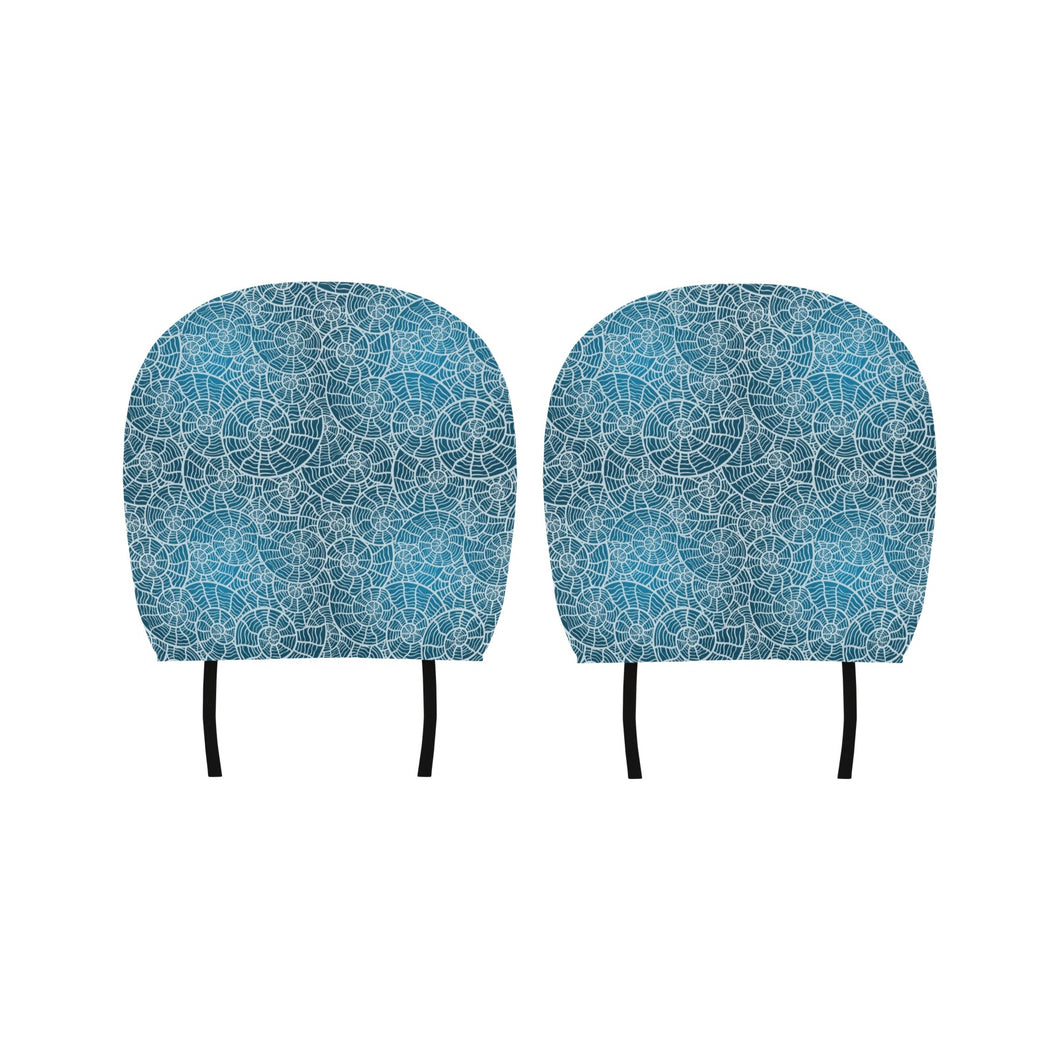 Shell Pattern Theme Car Headrest Cover