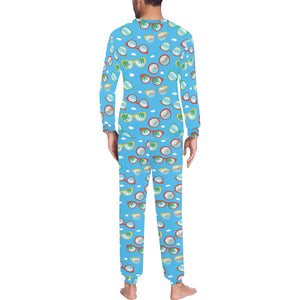 Sun Glasses Pattern Print Design 03 Men's All Over Print Pajama