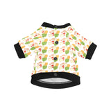 Sandwich Pattern Print Design 02 All Over Print Pet Dog Round Neck Fuzzy Shirt