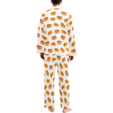 Pancake Pattern Print Design 04 Men's Long Pajama Set