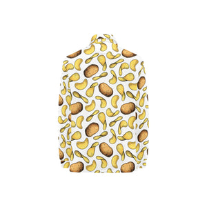 Potato Chips Pattern Print Design 01 Women's Long Sleeve Polo Shirt