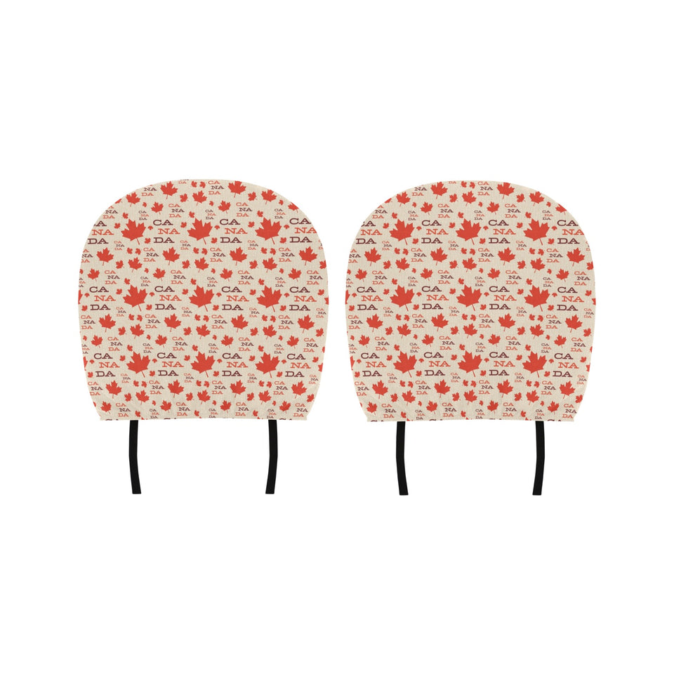 Canada Pattern Print Design 02 Car Headrest Cover