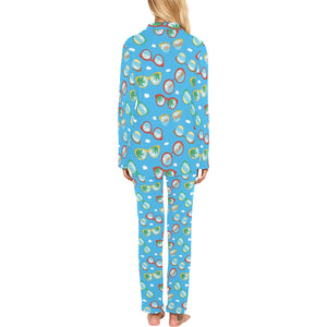 Sun Glasses Pattern Print Design 03 Women's Long Pajama Set