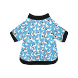 Pelican Pattern Print Design 04 All Over Print Pet Dog Round Neck Fuzzy Shirt