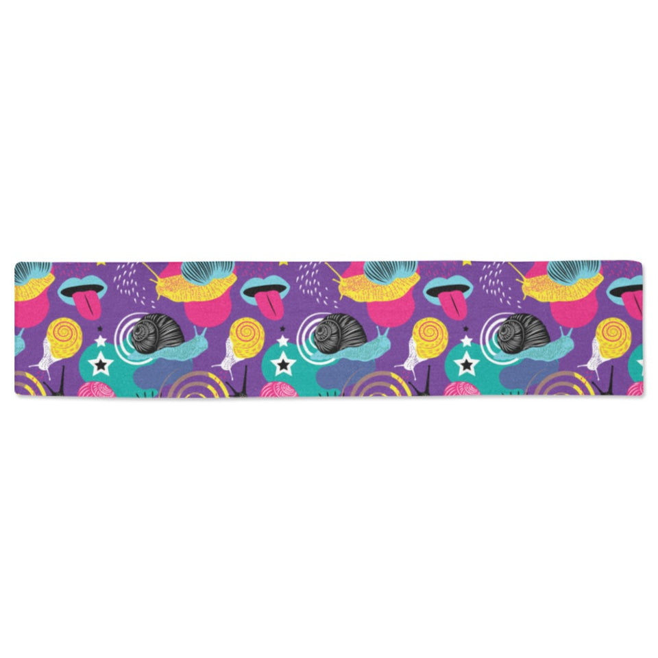 Snail Pattern Print Design 02 Table Runner