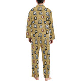 Lion Pattern Print Design 03 Men's Long Pajama Set