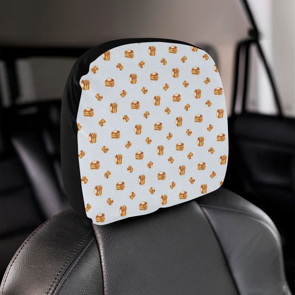 Pancake Pattern Print Design 03 Car Headrest Cover