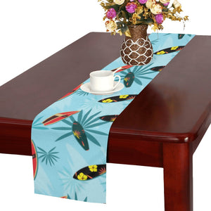 Surfboard Pattern Print Design 03 Table Runner