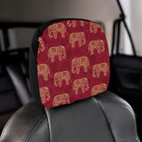 Elephant Tribal Pattern Car Headrest Cover