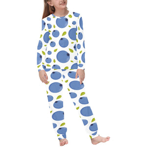 Blueberry Pattern Kids' Boys' Girls' All Over Print Pajama Set