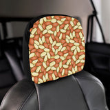 Peanut Pattern Background Car Headrest Cover