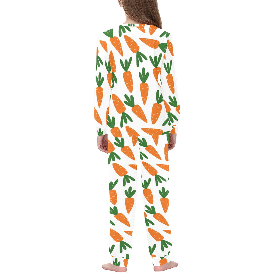 Carrot Pattern Print Design 05 Kids' Boys' Girls' All Over Print Pajama Set