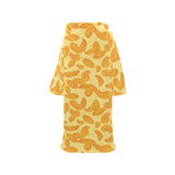 Potato Chips Pattern Print Design 04 Blanket Robe with Sleeves