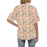 Hummingbird Pattern Print Design 03 Women's All Over Print Hawaiian Shirt