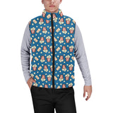 Popcorn Pattern Print Design 03 Men's Padded Vest