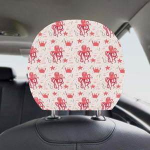 Octopus Crab Starfish Pattern Car Headrest Cover