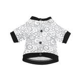 Gear Pattern Print Design 05 All Over Print Pet Dog Round Neck Fuzzy Shirt