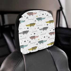 Cute Crocodile Pattern Car Headrest Cover