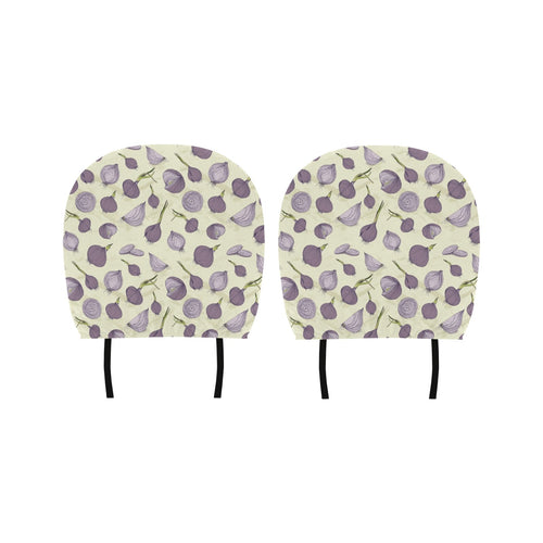 Onion Pattern Set Car Headrest Cover