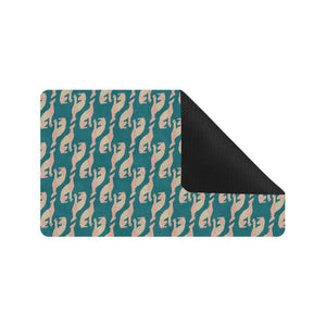 Greyhound Pattern Print Design 05 Doormat