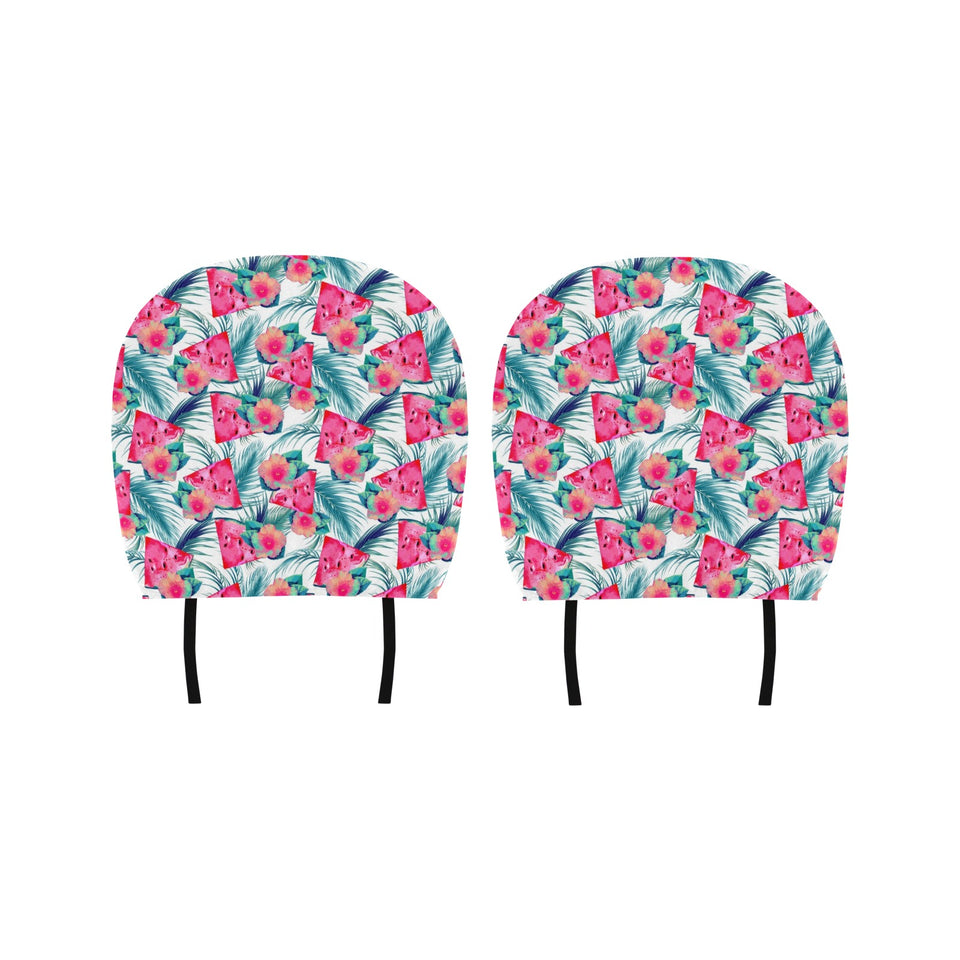 Watermelon Flower Pattern Car Headrest Cover