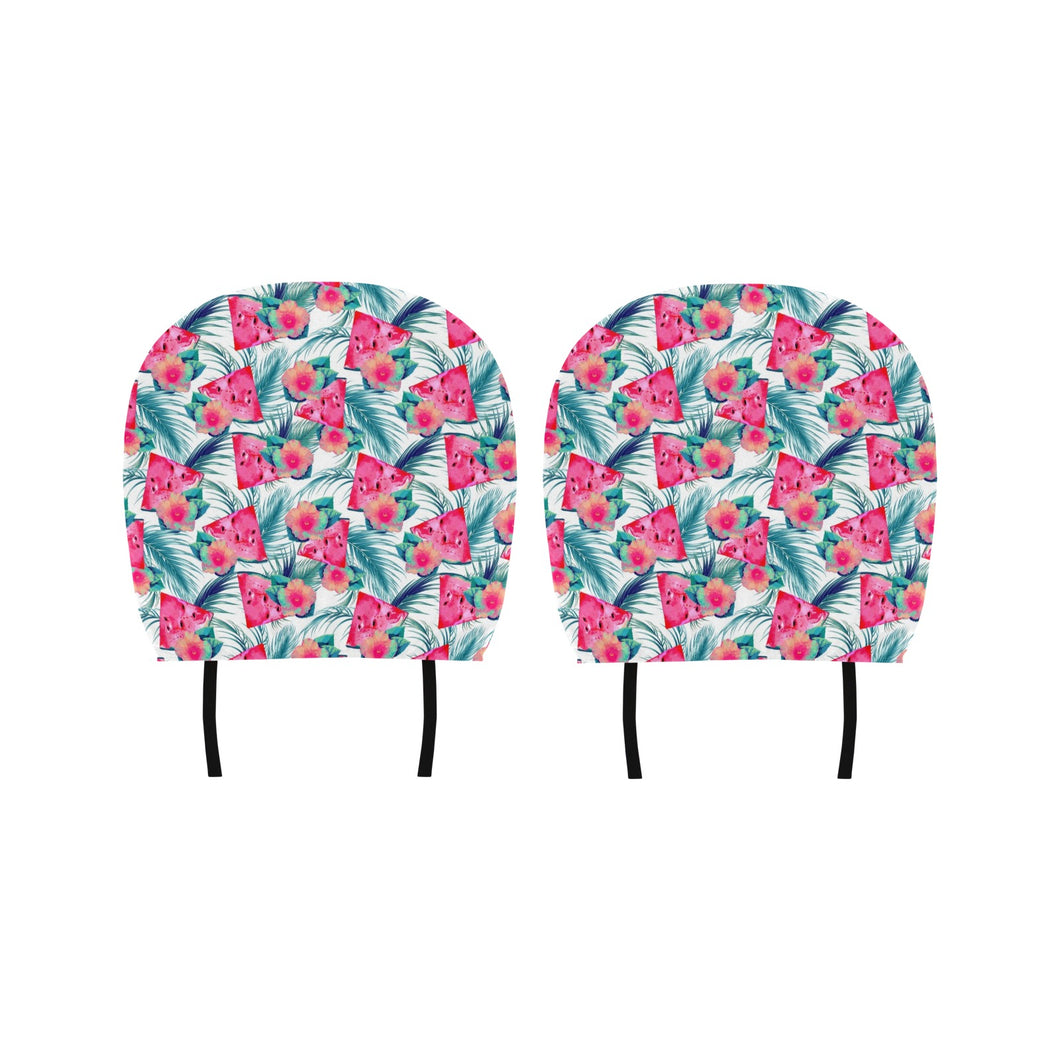 Watermelon Flower Pattern Car Headrest Cover