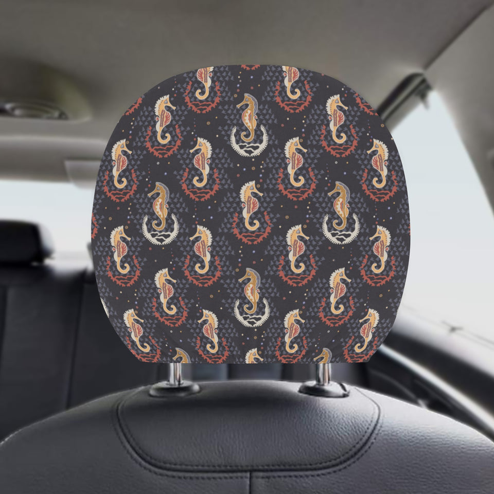 Seahorse Pattern Car Headrest Cover